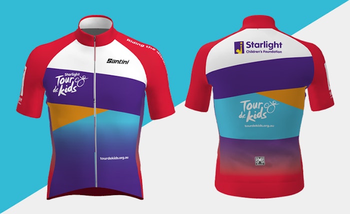 Tour de Kids Cycling Jersey by Santini for Starlight Foundation